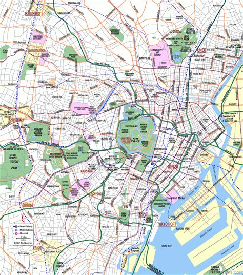 Tokyo Map - Tokyo City Guide - ToursMaps.com