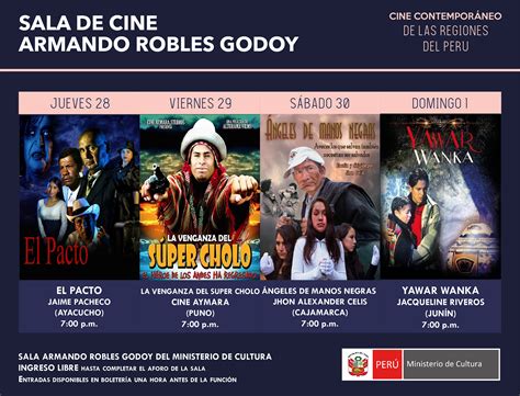 INFOARTES – Continúa el Ciclo de “Cine Contemporáneo de las Regiones del Perú”
