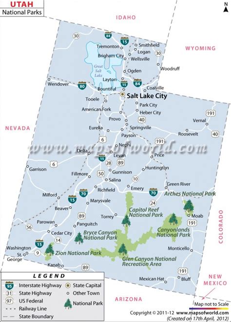 Printable Map Of Utah National Parks - Printable Maps