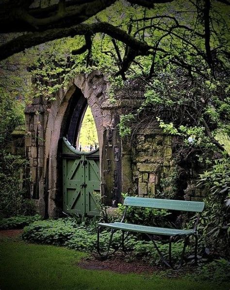 like the secret garden doorway to an enchanted place. | Garden gates, Secret garden, Dream garden