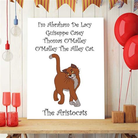 The Aristocats Print Aristocats Printable Quote Disney | Etsy