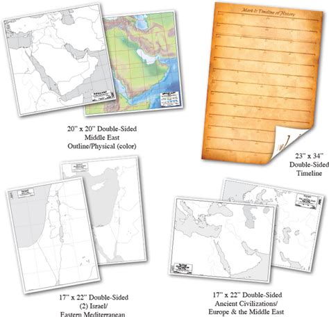 Bible Lands Activity Map Set | GeoMatters