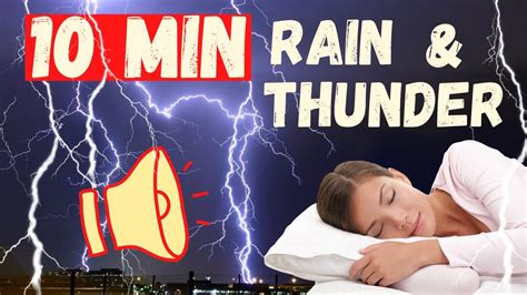 Rain And Thunder Sounds For Sleeping 10 Minutes - YouTube