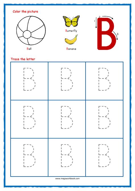 Free Printable Letter B Tracing Worksheets - Printable Word Searches