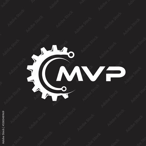 MVP letter technology logo design on black background. MVP creative ...