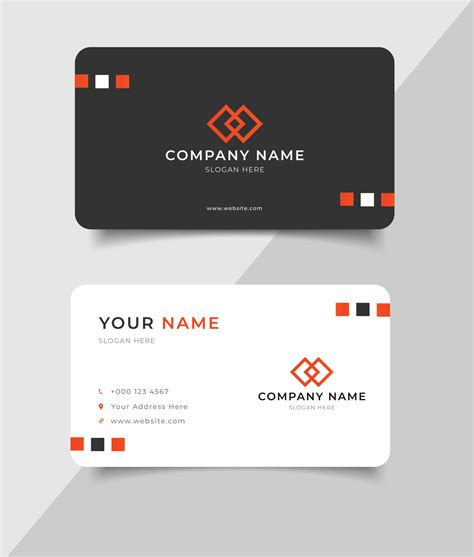 simple business name card template 10515731 Vector Art at Vecteezy