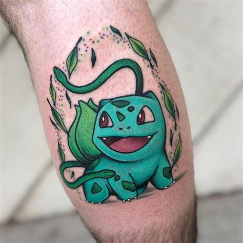 Cam Medford on Instagram: “Got To Do This Awesome Bulbasaur Tattoo! Love Me Some Pokemon Tattoos ...