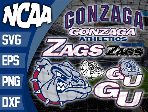 Bundle Logo Gonzaga Bulldogs svg eps dxf png file – lasoniansvg