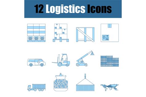 Logistics Icon Set By Angelp | TheHungryJPEG