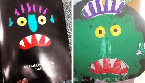 Go Away, Big Green Monster! Art Project for Kindergarten ...