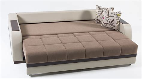 Ultra Optimum Brown Convertible Sofa Bed by Istikbal (Sunset)