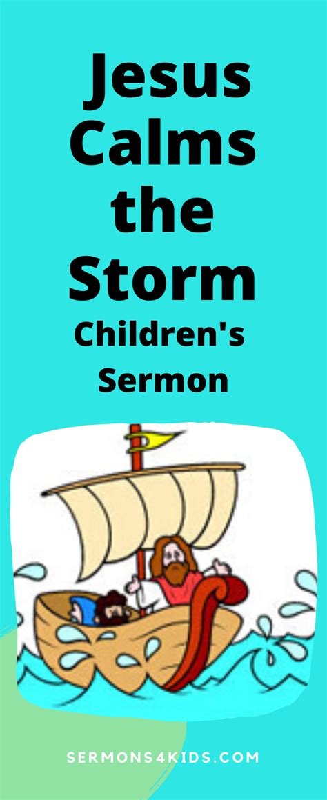 Jesus calms the storm children s sermon – Artofit