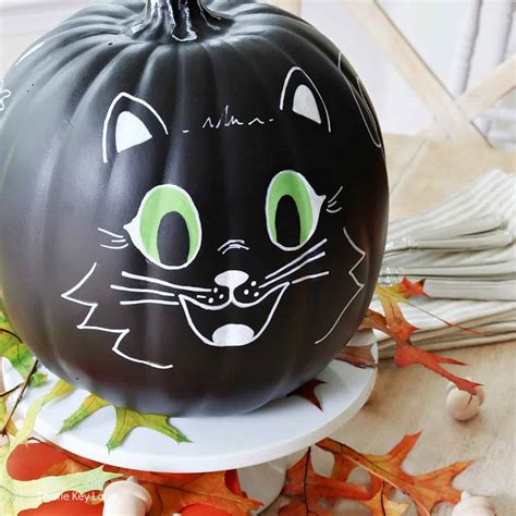 How To Make A Black Cat Pumpkin - Thistle Key Lane