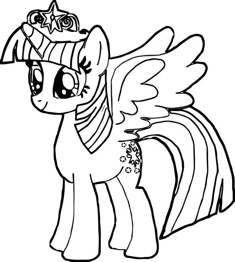 My Little Pony Princess Twilight Sparkle Coloring Pages Coloring Pages