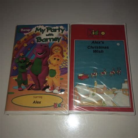 My Party With Barney Alex VHS Kideo Clamshell Christmas Wish | eBay