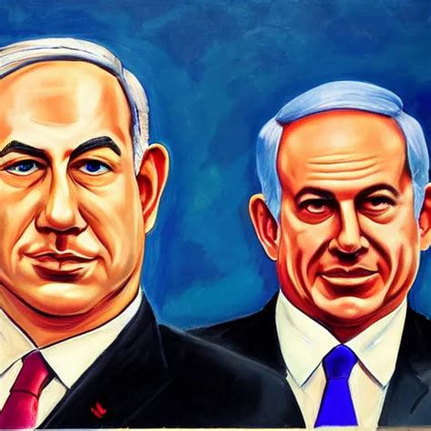 a portrait of benjamin netanyahu by hillier dan | Stable Diffusion ...