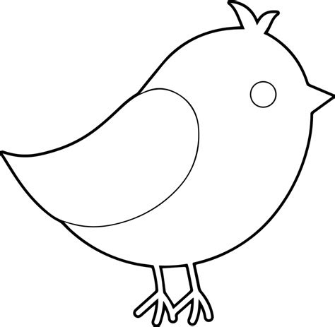 Simple Sparrow Drawing | Free download on ClipArtMag