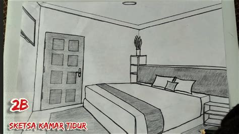 Sketsa Desain Interior Kamar Tidur