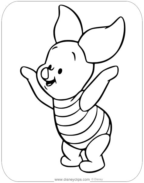 Baby Pooh Coloring Pages (2) | Disneyclips.com