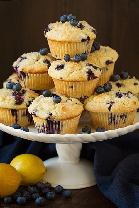 Bakery Style Lemon Blueberry Muffins - Cooking Classy