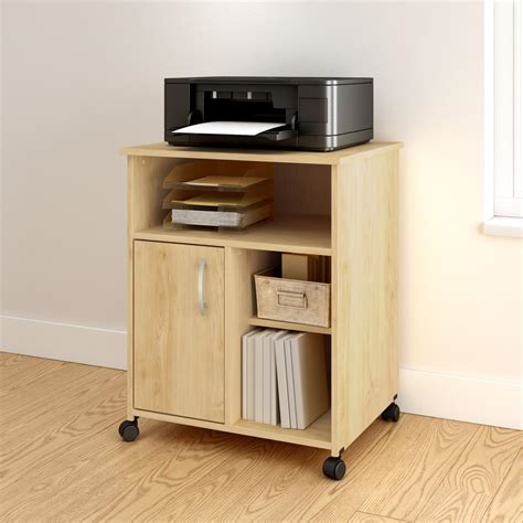 South Shore Axess Natural Maple Workstations with Storage 7113076 - The ...