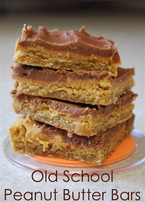 Old School Peanut Butter Bars