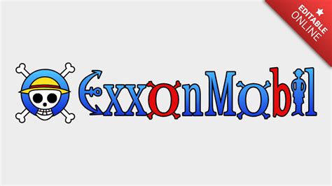 ExxonMobil | Logo One Piece | Generatore di effetti di testo