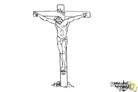 How to Draw Jesus On The Cross - DrawingNow