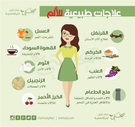 علاجات طبيعية للألم | صحتي نت | دليلك الأول لحياة صحية | Health facts food, Health advice ...