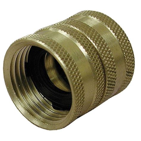 Brass Garden Hose Fitting, Female Hose To Female Hose Swivel