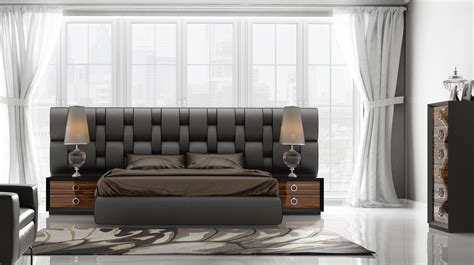 Contemporary Luxury Bedroom Set with Designer Long Exclusive Bed Aurora Colorado Franco-KL-112 ...