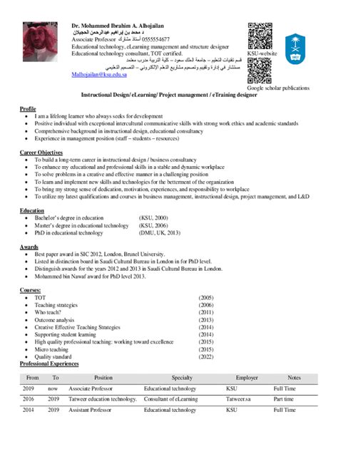 Fillable Online faculty ksu edu Bullet Style Resume Template. Resume ...