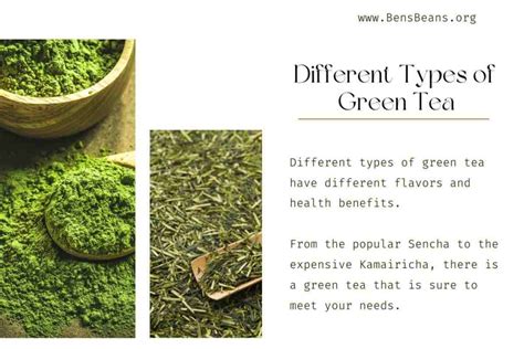 Different Types of Green Tea and They're Uses - Ben's Beans