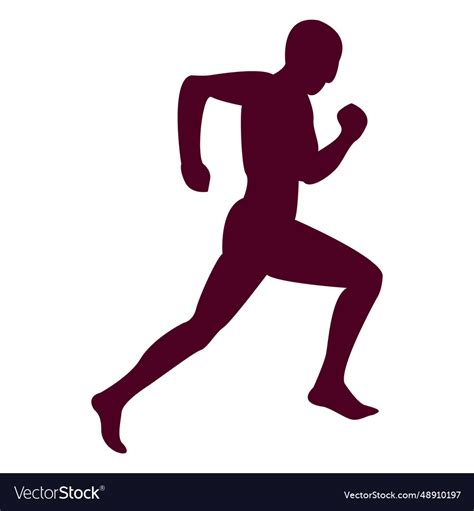 Man running sequence 6 Royalty Free Vector Image