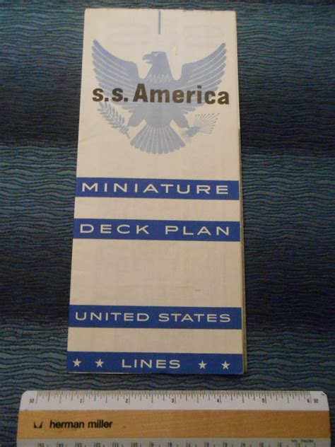 United States Lines: SS America Miniature Deck Plan | The Grand Liner ...