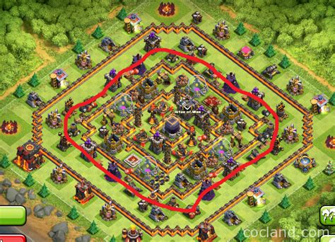 Hypercube X - 275 Walls TH10 Farming Base Layout | Clash of Clans Land