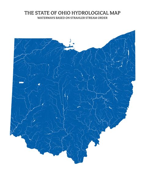 Ohio - Rivers & Lakes Map - US River Maps