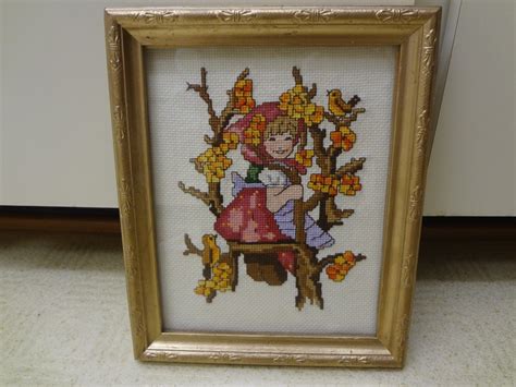 Hummel Cross Stitch Completed Picture - 8 x 9.5" - Nicely Framed | eBay | Cross stitch, Counted ...