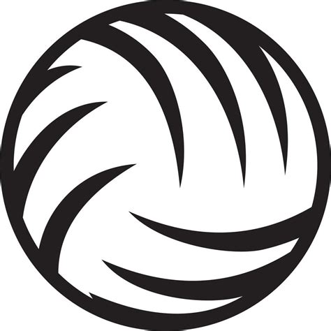 Volleyball ball outline 4745809 Vector Art at Vecteezy