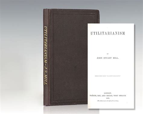 Utilitarianism John Stuart Mill First Edition Rare