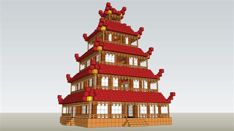 Temple chino en minecraft | 3D Warehouse