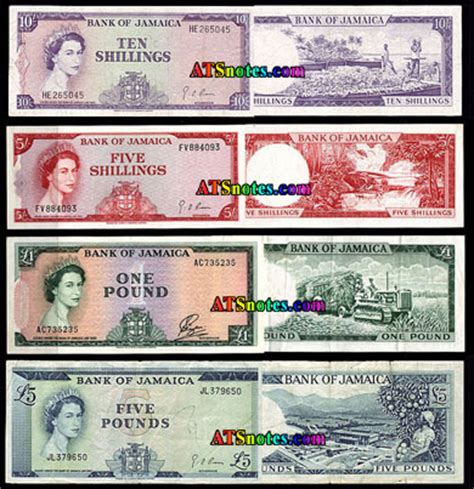 Jamaica banknotes - Jamaica paper money catalog and Jamaican currency history