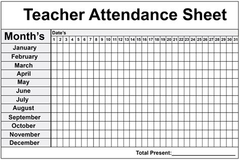 Daily/Monthly Employee Attendance Sheet Template Free | HowToWiki