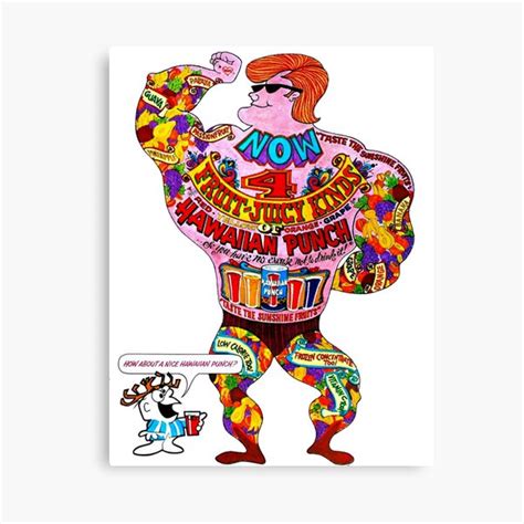 "60s Hawaiian Punch Mascot "Punchy" and Giant Tattooed Muscle Beach Man Advertising Characters ...