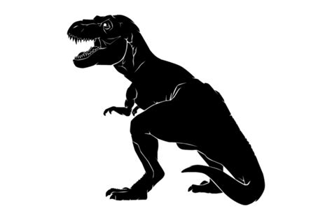 9 T-rex Silhouette Vector Art (Graphic) by RFG · Creative Fabrica