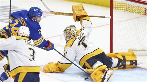 Juuse Saros makes 34 saves, Predators beat Sabres 2-1 - Sunday, December 3, 2023 - CapperTek