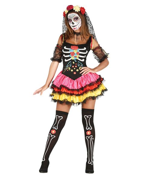 Day Of The Dead Catrina Costume buy now! | Horror-Shop.com