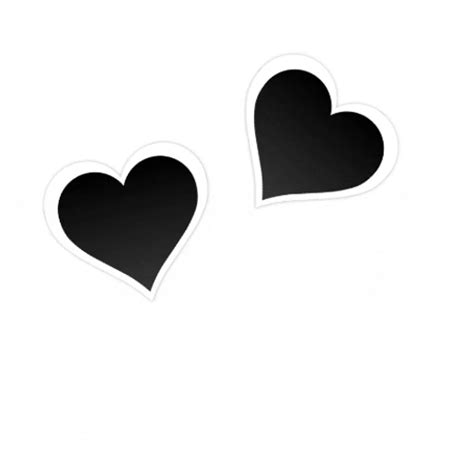 Three Black Hearts White Background GIF | GIFDB.com