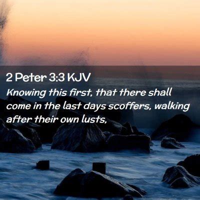 2 Peter 3:3 KJV Bible Verse Images