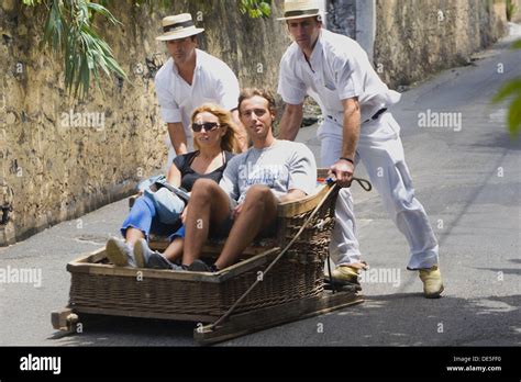 Traditional toboggan ride, Funchal, Madeira Stock Photo: 60358228 - Alamy